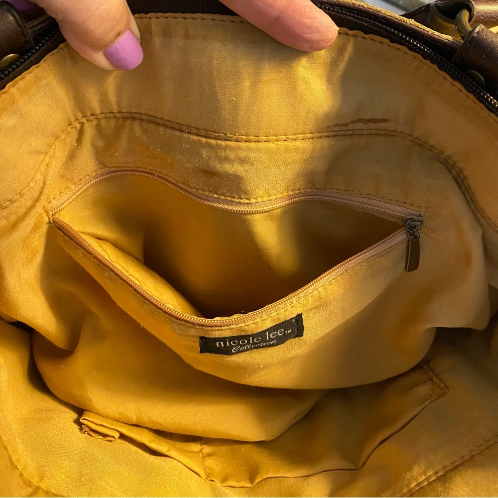 Nicole Lee Collection Tan and Brown Bag - Picture 14 of 16